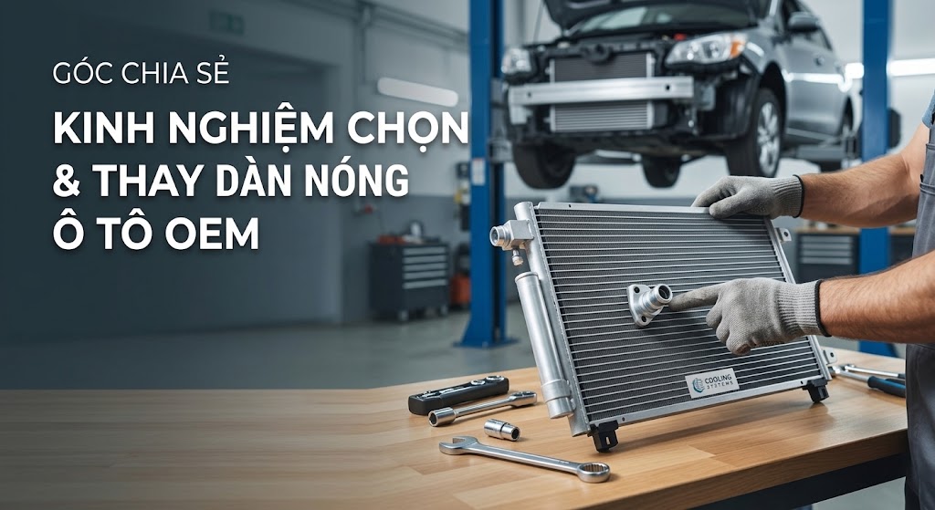 Góc Chia Sẻ: Kinh Nghiệm Chọn & Thay Dàn Nóng Ô Tô OEM Chi Tiết