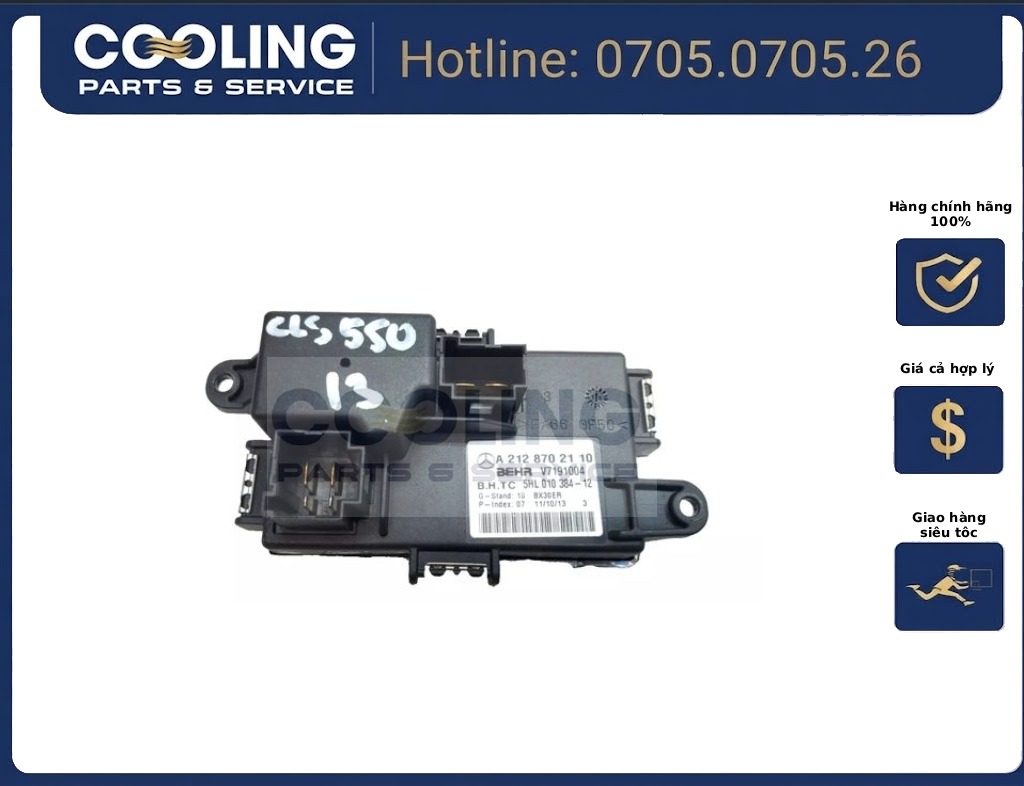 Trở ( ic ) quạt dàn lạnh hay quạt điều hòa glk350, e550, e350, c63, c350, c300, cls63, cls550, glk250, e63, e400, c250, sl65, sl63, glk350, E250 A2128702110
