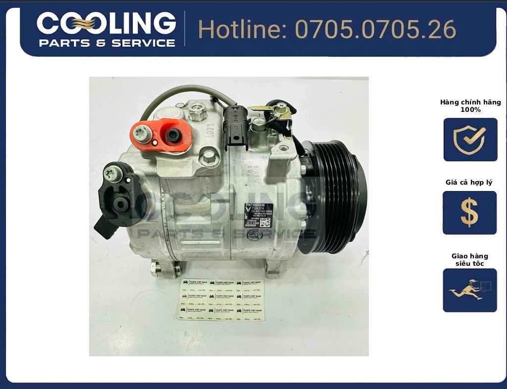 Lốc điều hòa , (a / c compressor) xe 520I f10, 528I f11, 320I f30, 328I X1 e84, X3 f25, Z4 (máy n20) 64529399059