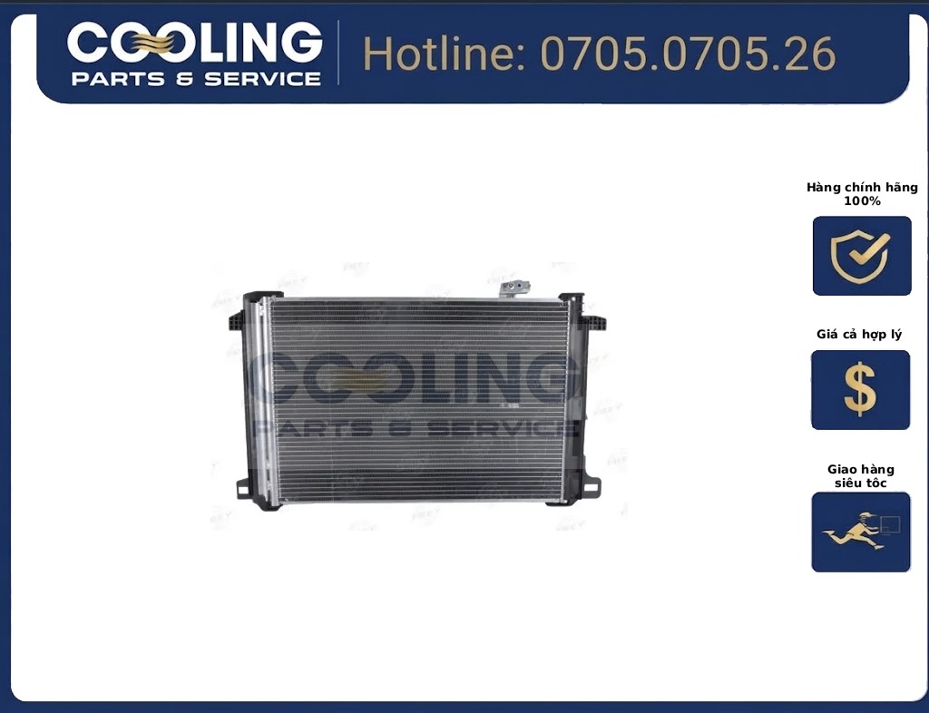 Dàn nóng w204, c200, c350, c300, c250, c180, W212 e200, e250, e300, e350, E400 A2045000654
