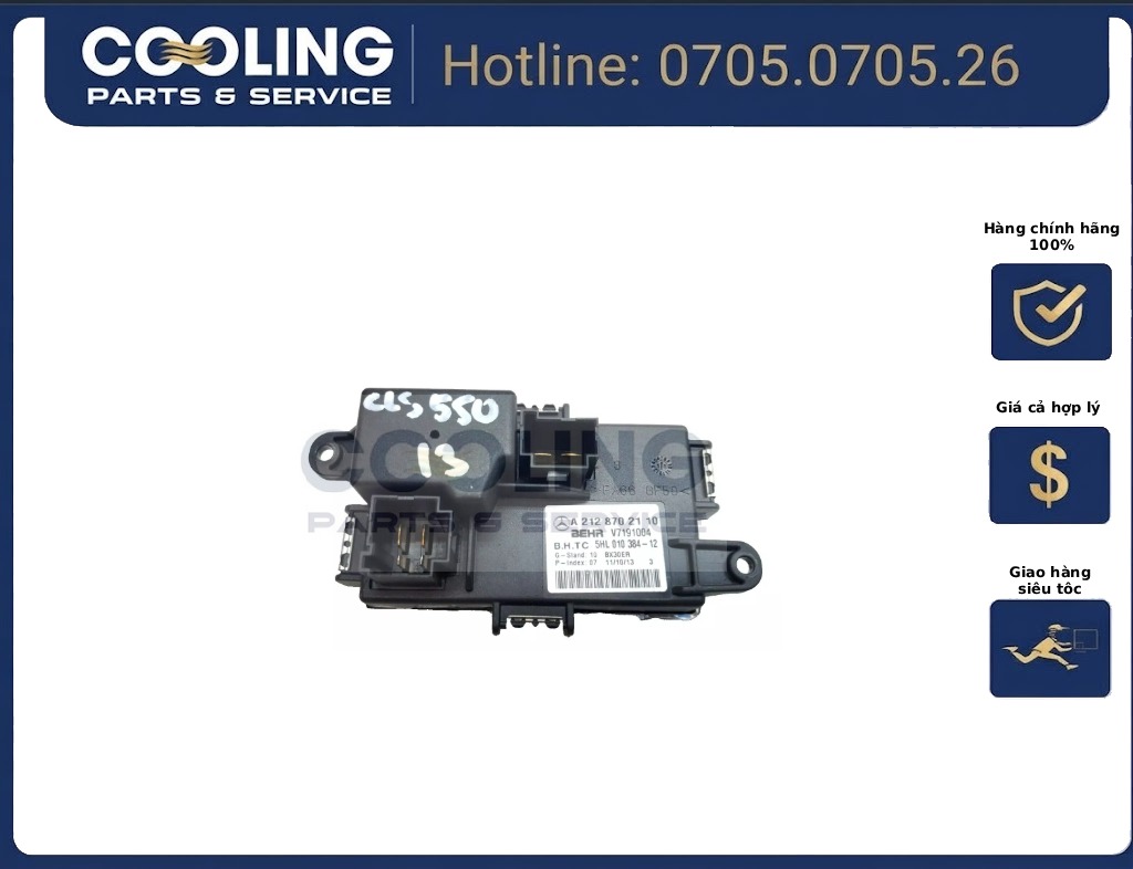 Trở ( ic ) quạt dàn lạnh hay quạt điều hòa glk350, e550, e350, c63, c350, c300, cls63, cls550, glk250, e63, e400, c250, sl65, sl63, glk350, E250 A2128702110
