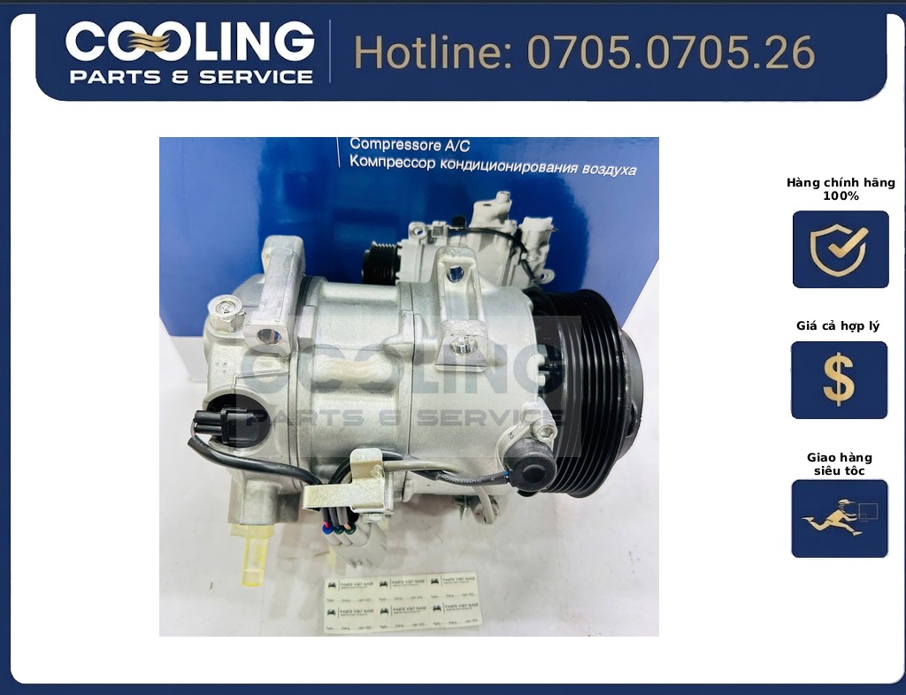Lốc điều hòa lạnh, máy nén điều hòa (ac compressor assy) ES350 8832033210