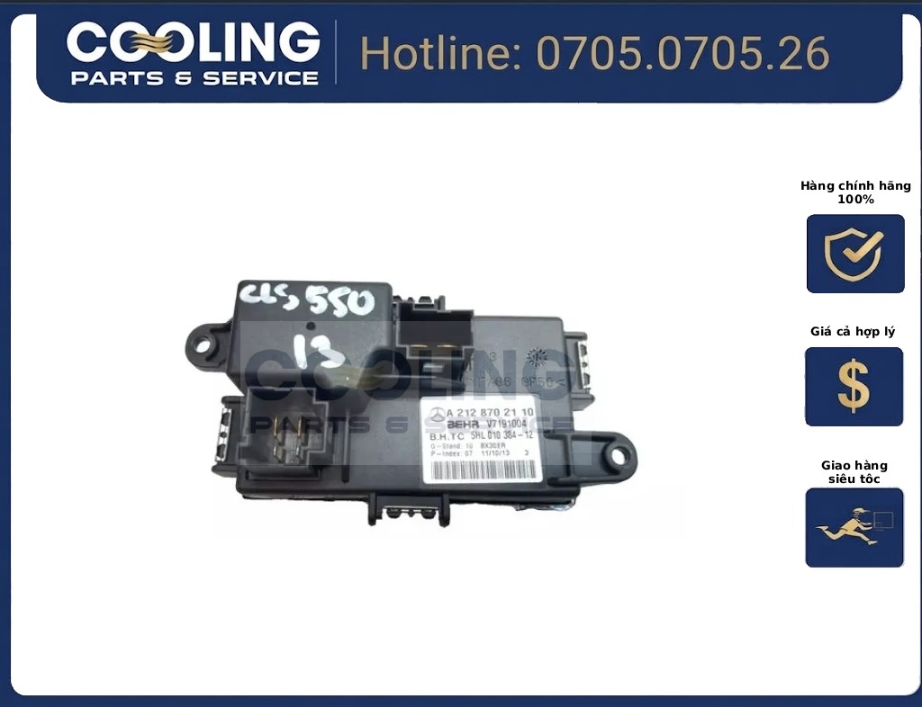 Trở ( ic ) quạt dàn lạnh hay quạt điều hòa glk350, e550, e350, c63, c350, c300, cls63, cls550, glk250, e63, e400, c250, sl65, sl63, glk350, E250 A2128702110