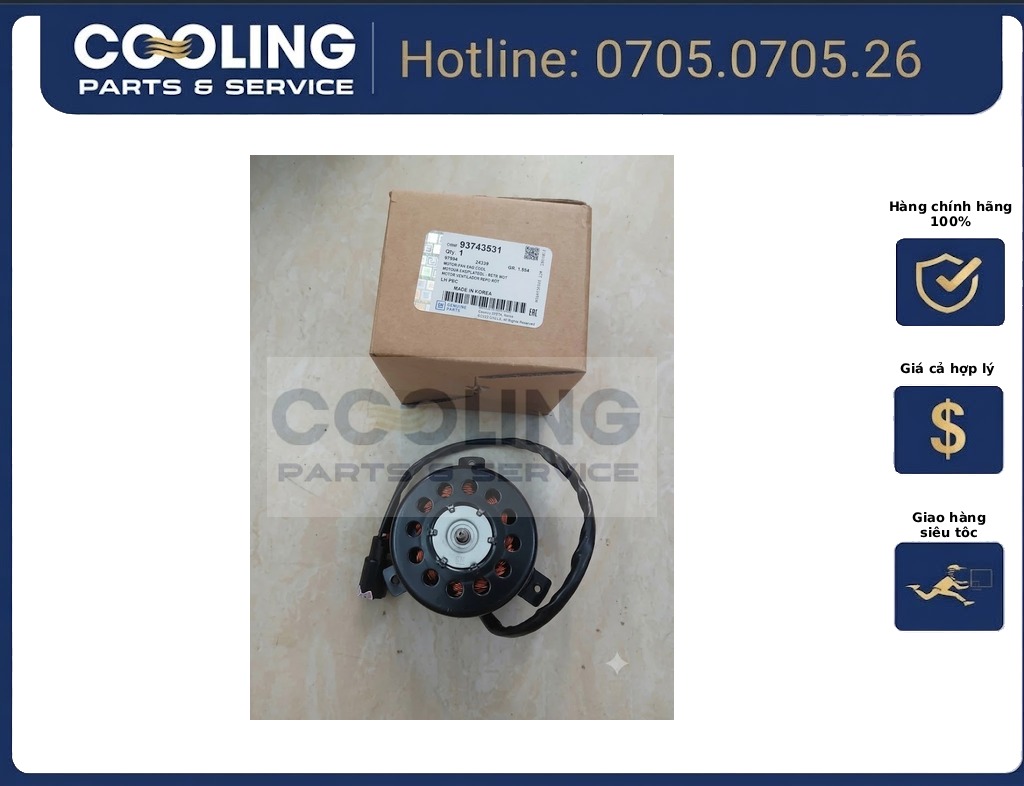 Mô tơ quạt két nước Captiva 93743531