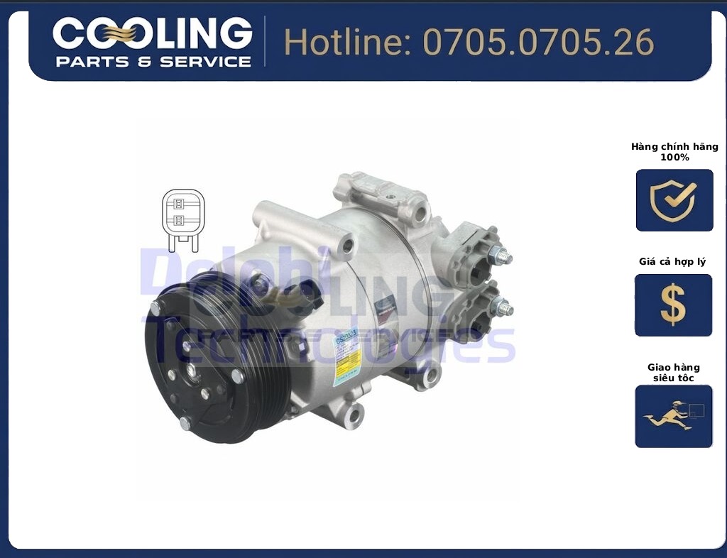 Lốc điều hòa Fiesta 2011-2018 AV1119D629AA