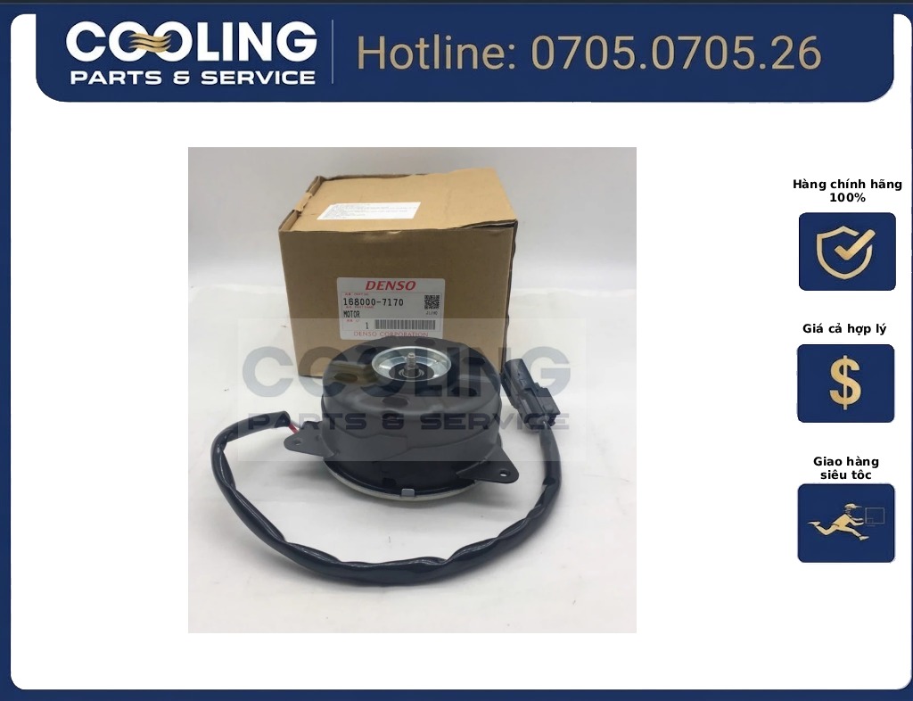 Mô tơ quạt dàn nóng CR-V Denso 38616RZAA01