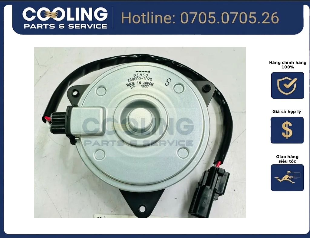 Mô tơ quạt két nước phía bên trái CR-V 386165AA