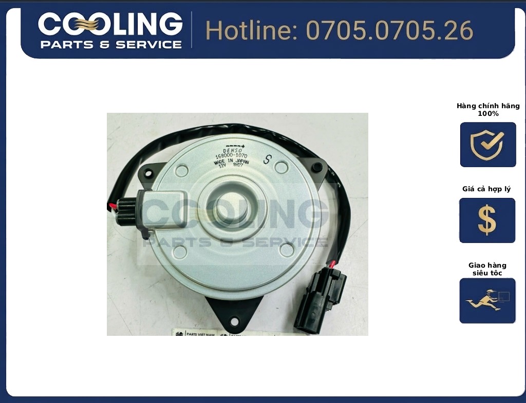 Mô tơ quạt dàn nóng CR-V Denso 38616TLAA01