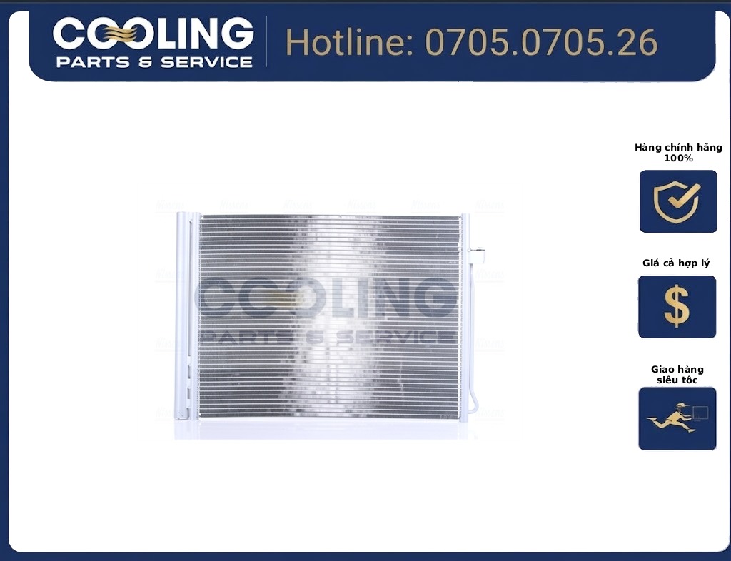 Dàn nóng X5 E70 F15 Valeo 64509239992