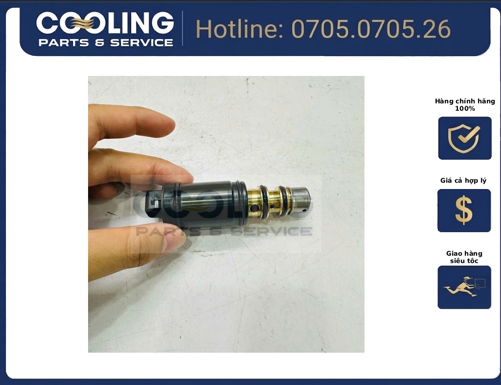 Van đuôi lốc lạnh, van đít lốc điều hòa (van điện từ) Z4 e89, 135I E82 / E88 máy n52, n54, n55. hàng china 7SEU17C