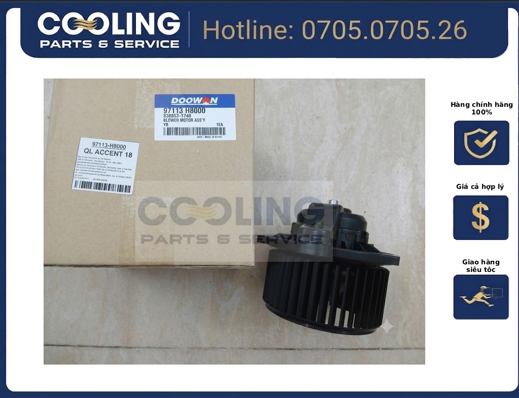 Lốc điều hòa i20, veloster 977012V00001