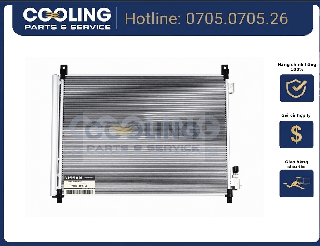 Dàn nóng, két nóng (a / c condenser) X-Trail, X-Trail (t32), rogue động cơ 921005HA0A