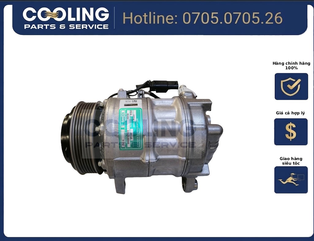 Lốc điều hòa không khí ac 12V oe 5A58A5501