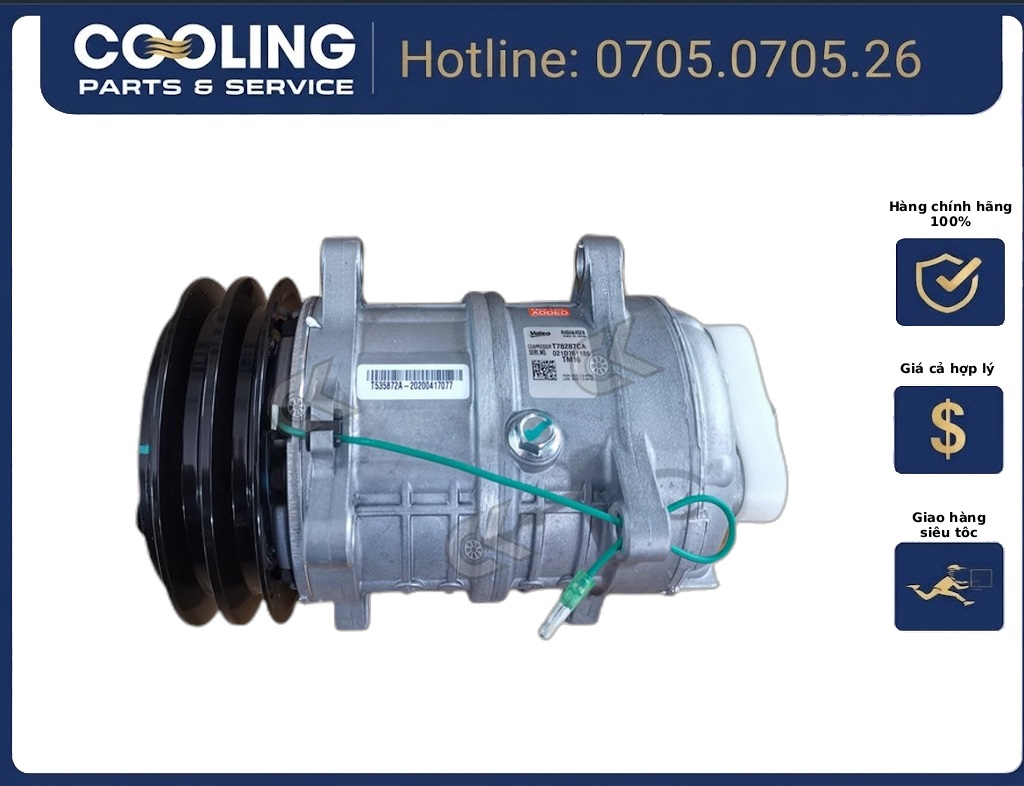 Lốc điều hòa TM16 12V 10356401 TM16VALEO