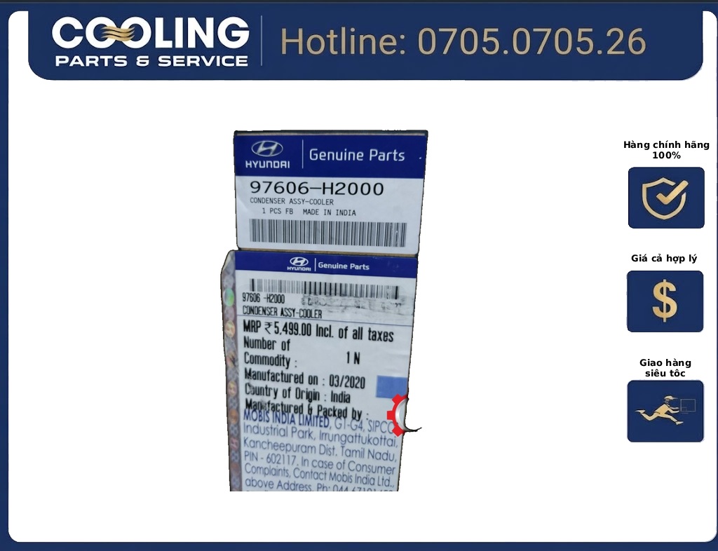 Dàn lạnh Accent HVAC9H2000