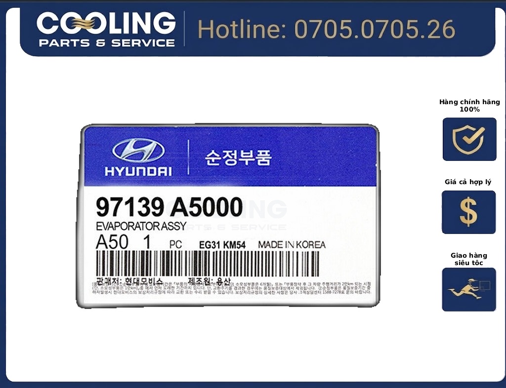 Dàn lạnh 97139 A9000 HVAC9A9000
