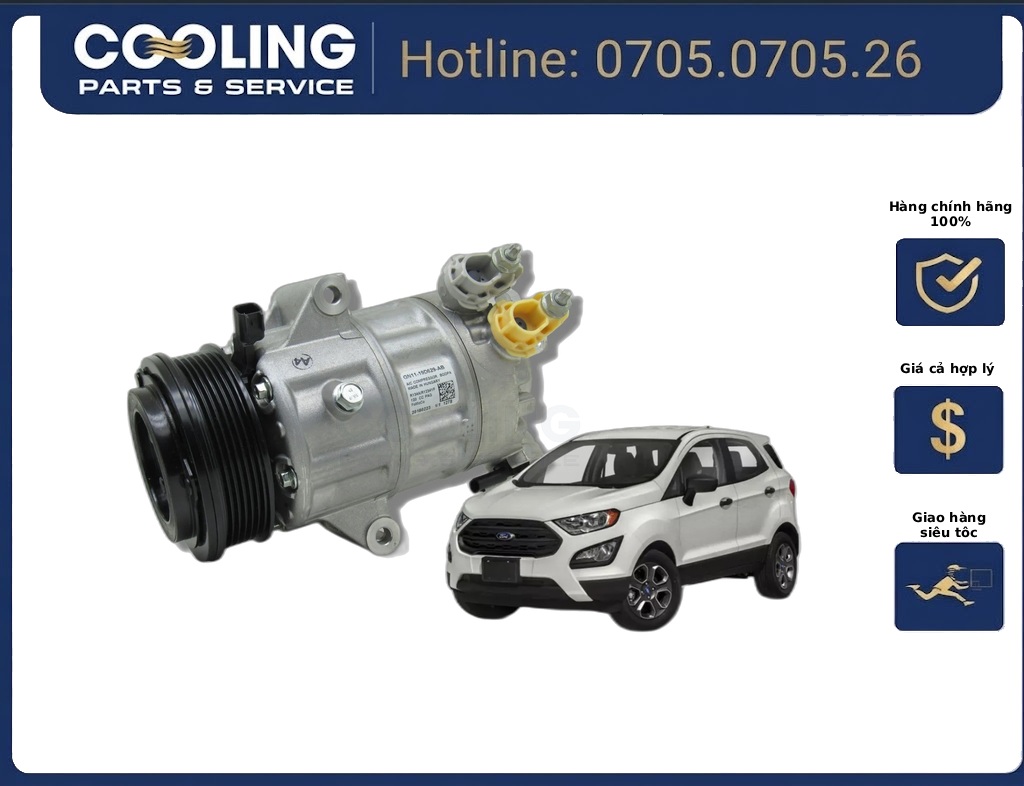 Lốc điều hòa EcoSport 2018 HVACGN1119D629A2A